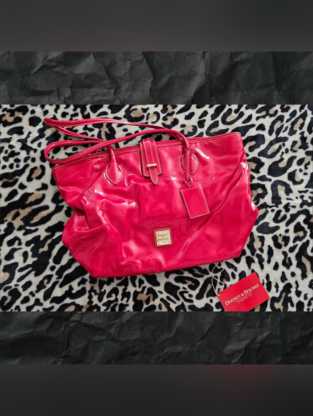 Dooney & Burke Patent Leather Tote See